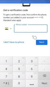 Forgot Gmail password create a new password using phone number 