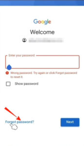 Forgot Gmail password 