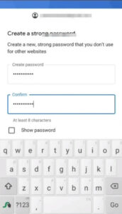 Forgot Gmail password, create a new password