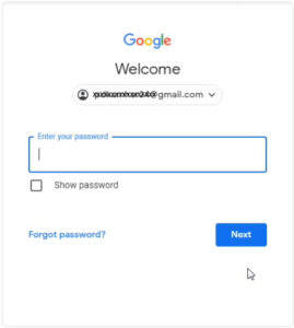 Forgot Gmail password 