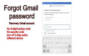 how to recover gmail account, forgot password