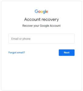 Recovery Gmail account