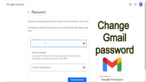 how to change gmail password