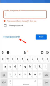 Gmail account Forgot password 
