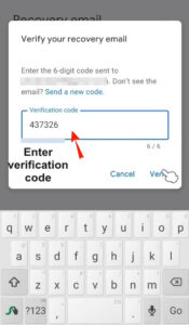 Gmail verification code