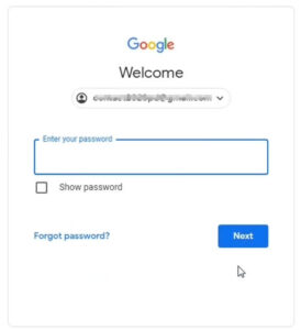 Forgot Gmail Password