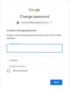 Change your Gmail password