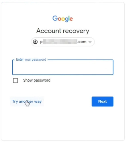 recover gmail account without password